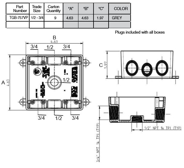 weatherproof-tgb-757vp-non-metallic-grey-pvc-double-gang-box-with-7